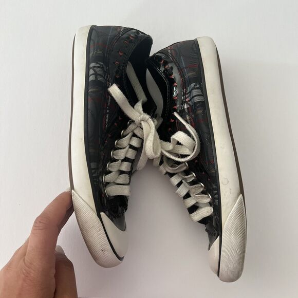 Coach Multicolor Barrett Plaid Casual Sneakers - Size Women's 7 - Picture 4 of 9